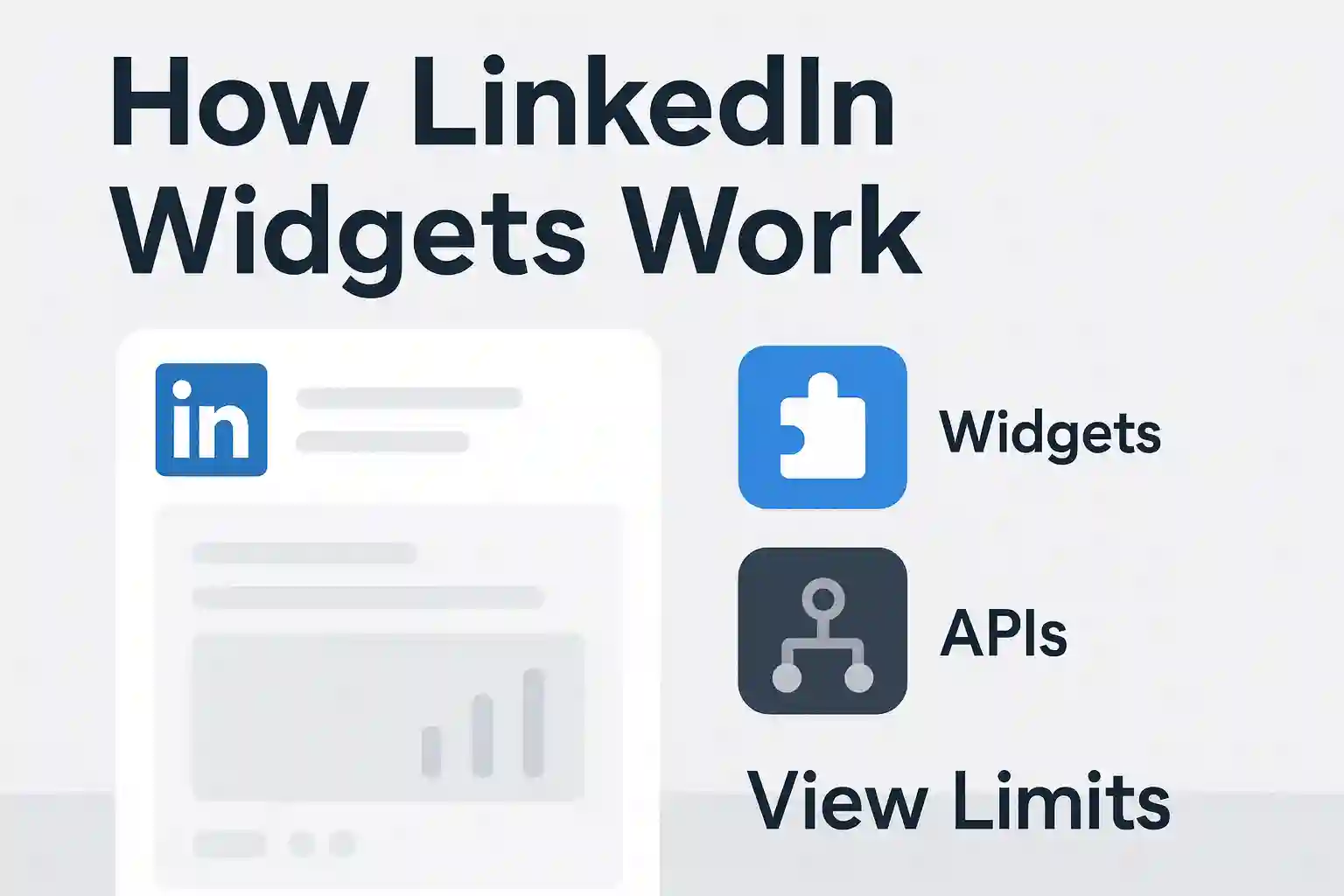 How LinkedIn Widgets Work: Widgets, APIs, Setup & View Limits